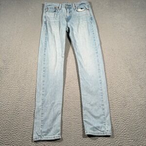 Levi 510 Skinny‎ Jeans Mens 26x29 Blue Skinny Fit Denim Light Wash Casual
